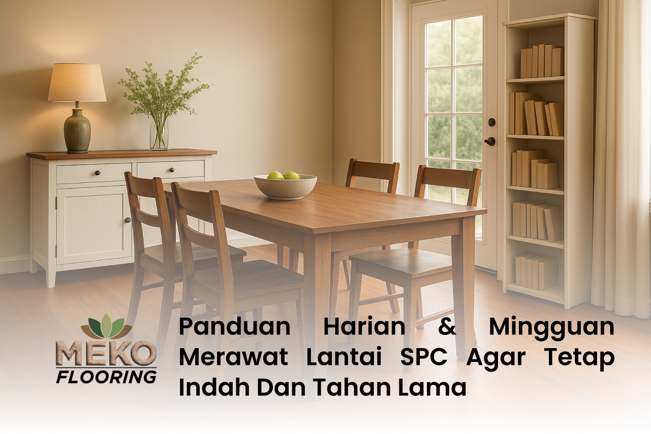 Panduan Harian & Mingguan Merawat Lantai SPC agar Tetap Indah dan Tahan Lama